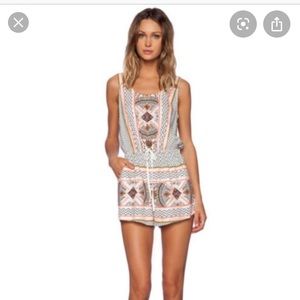 Women's Patterned Sleeveless Romper